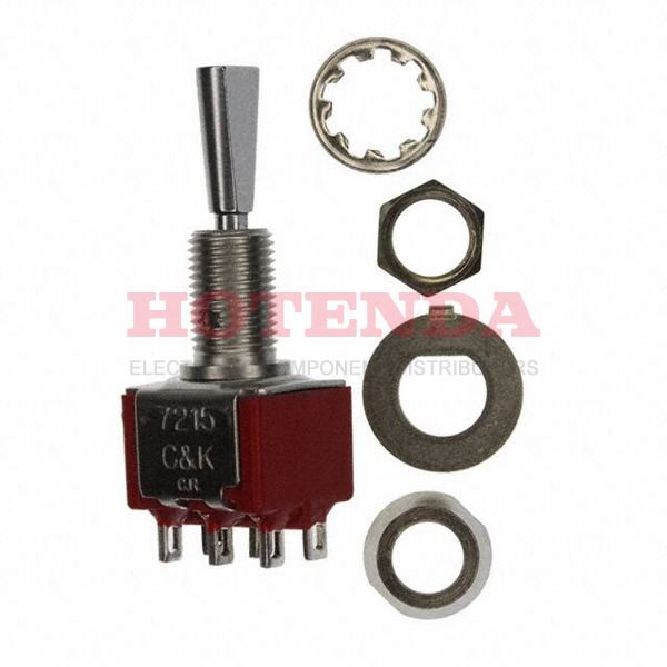 7215P3Y4ZQE - SWITCH TOGGLE SP3T 5A 120V