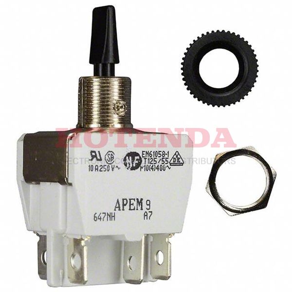 647NH/2 - SWITCH TOGGLE DPDT 10A 125V