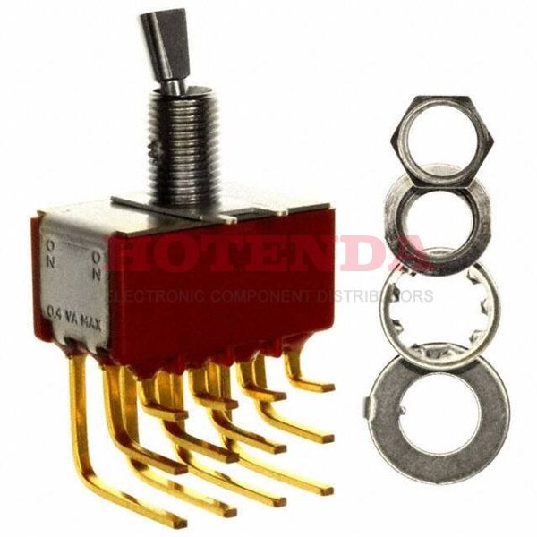 7401P4YAV2BE - SWITCH TOGGLE 4PDT 0.4VA 20V