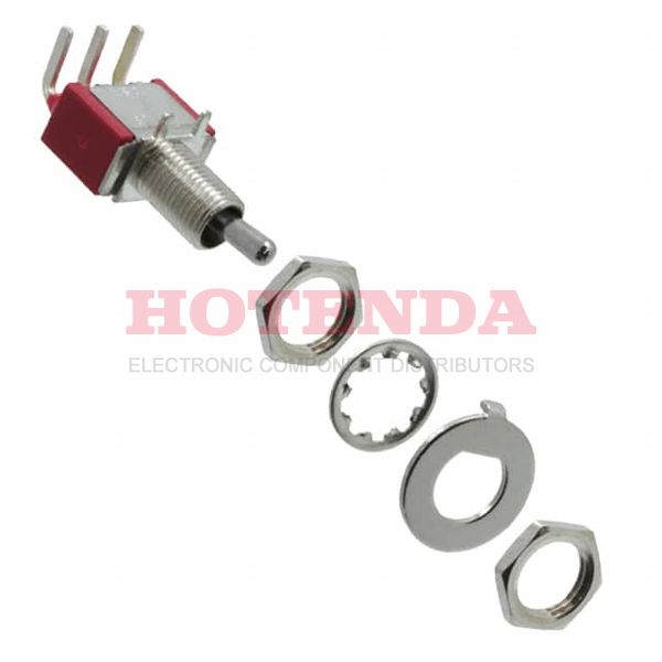 100SP1T2B1M6QEH - Toggle Switches 5A 120VAC/28VDC On-None-On PC Mnt