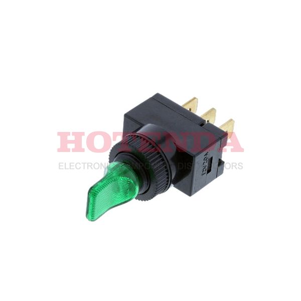 TE7-1A-DC-1-GL - DUCKBILL OFF-ON GREEN LED