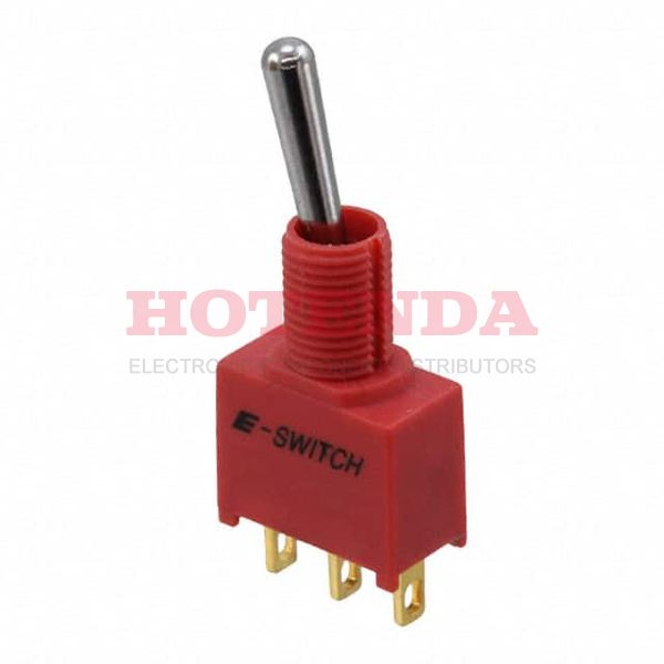 100AWSP1T1B1M1RE - SWITCH TOGGLE SPDT 0.4VA 20V