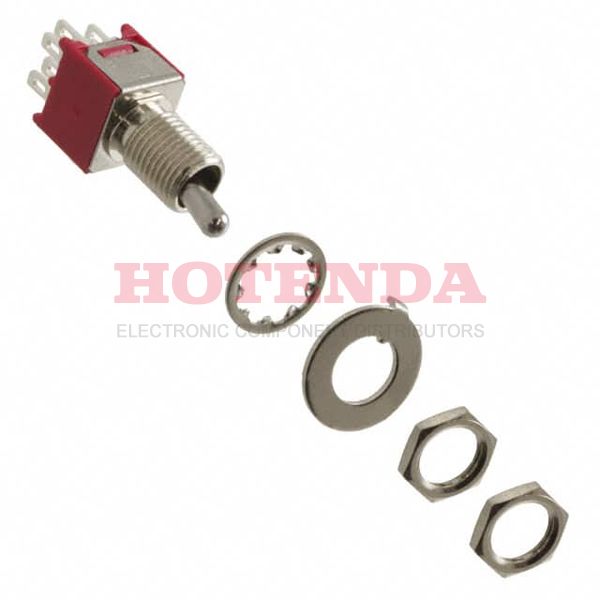 200MDP1T5B5M1QEH - Toggle Switches Toggle/DPDT/.100 BAT /.220