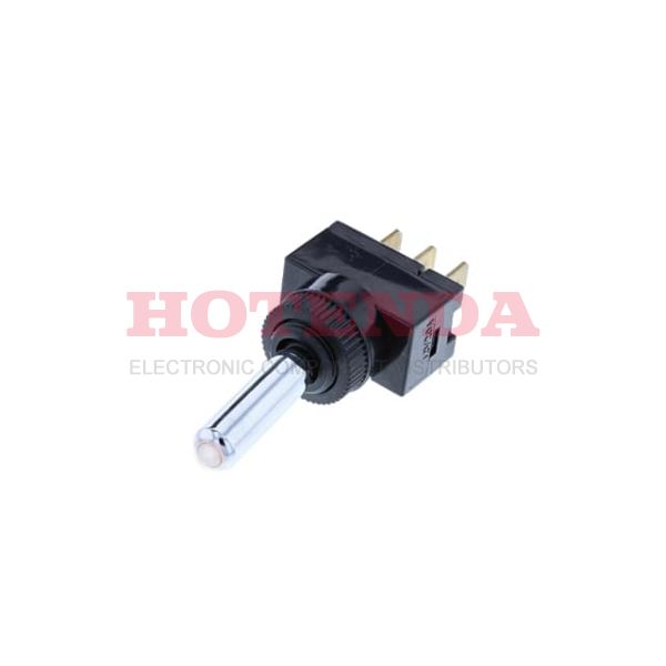 TE4-1A-DC-1-AL - WEDGE TOGGLE OFF-ON AMBER LED