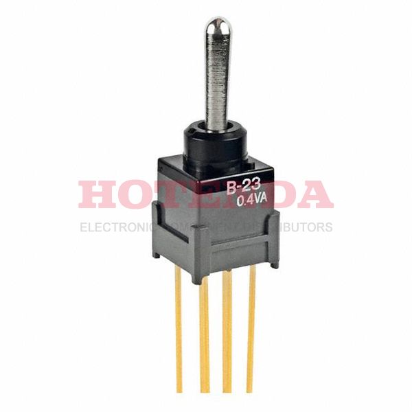 B23AW - SWITCH TOGGLE DPDT 0.4VA 28V