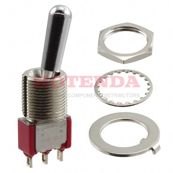 U11TZQE - Switch Toggle ON None ON SPDT Round Lever Solder Lug 5A 250VAC 28VDC Panel Mount with Threads