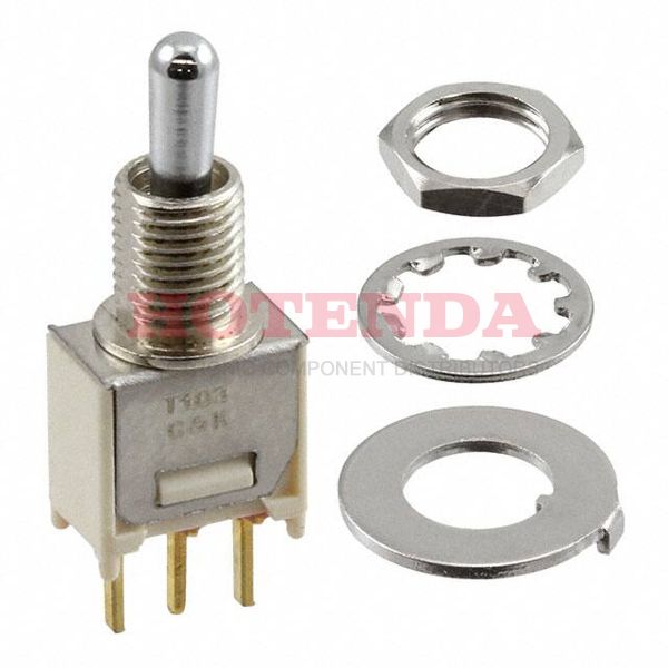 T103MHCBE - SWITCH TOGGLE SPDT 0.4VA 20V