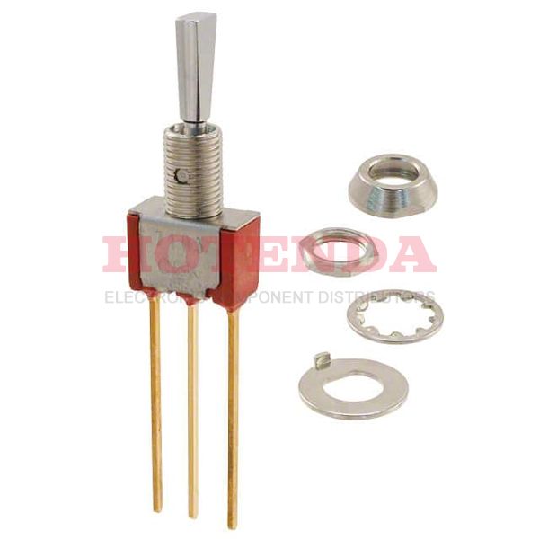 7103P3YW4BE - SWITCH TOGGLE SPDT 0.4VA 20V