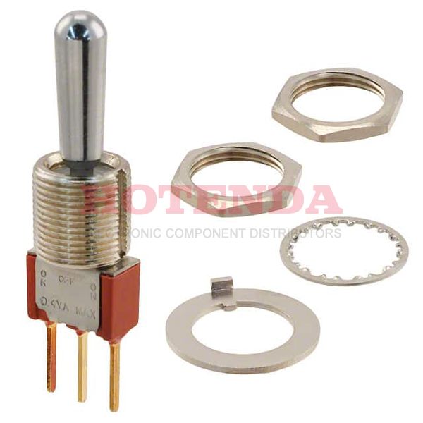 7105TCWW3BE - SWITCH TOGGLE SPDT 0.4VA 20V