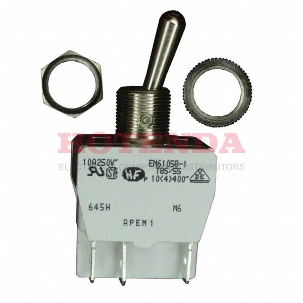 645H - SWITCH TOGGLE DPDT 10A 125V