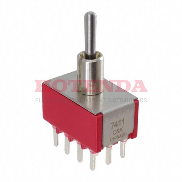 7411SY9CQE - SWITCH TOGGLE DP3T 5A 120V