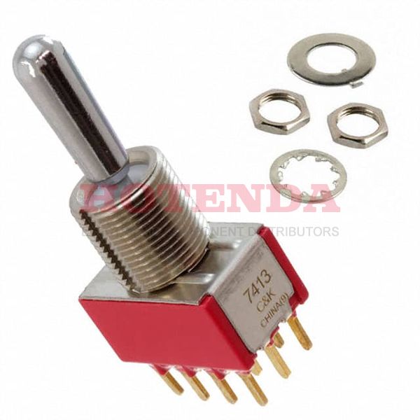 7413TCGE - SWITCH TOGGLE DP3T 5A 120V