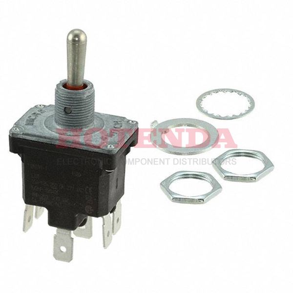 2NT91-1 - Toggle Switches Toggle SW 2POLE 3POS QK CONN TERM STD LVR