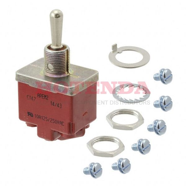 CT47001N020 - SWITCH TOGGLE DPDT 10A 125V