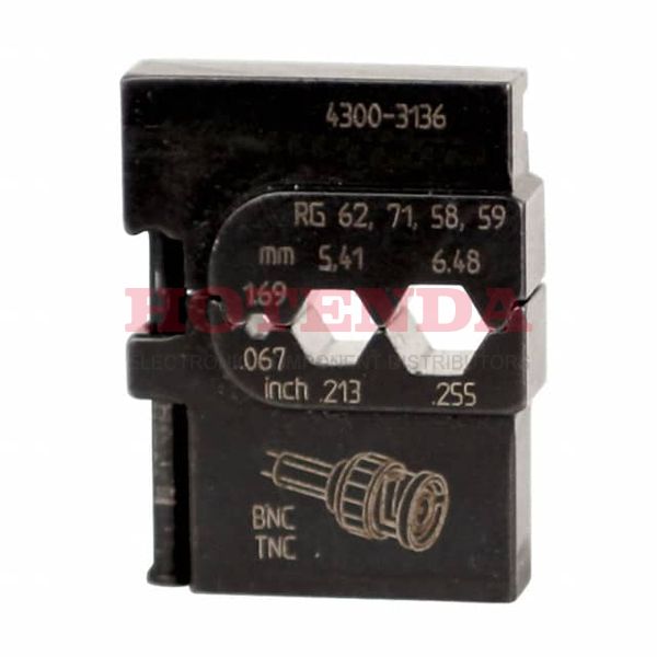 43136 - DIE SET FOR COAXIAL CABLE CONN