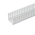 F2X2WH6-A - Wire Ducting Slotted Duct PVC 2"X2"X6' Adh. White