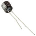 UMV1E100MFD1TE - Cap Aluminum 10uF 25V 20% (5 X 5mm) Radial Aluminum Cylindrical Can 5mm 23mA 5000 hr 105C Ammo Pack