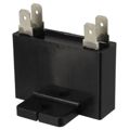 EEC2E305HQA401 - EEC 3μF Film Capacitor -5% +10% Rectangular Box Quick Connect, Disconnect 250V-AC Polypropylene (PP), Metallized Chassis Mount
