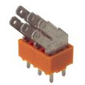 9511900000 - 0.197 5.00mm Orange Bulk Polyamide (PA), Nylon Through Hole 45° (135°) Angle with Board Quick Connect, Disconnect 1 Levels Omnimate PCF