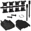 970-009-040-011 - BACKSHELL DB9 DIE CAST BLK CHRMT