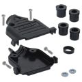 748678-3 - CONN BACKSHELL DB25 PLASTIC BLCK