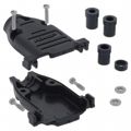 748678-2 - CONN BACKSHELL DB15 PLASTIC BLCK