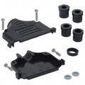 748678-4 - CONN BACKSHELL DB37 PLASTIC BLCK