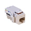 RJ11FC3-W - TELECOM,CAT 3 KEYSTONE JACK - WHITE