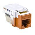RJ45FC5E-ORN - TELECOM,CAT 5E KEYSTONE JACK - ORANGE