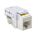 RJ45FC5E-W - TELECOM,CAT 5E KEYSTONE JACK - WHITE
