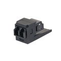 CMDSBLLCBL - Modular Connectors / Ethernet Connectors DUPL LC SR/SR FIBRE ADAPTER BLACK W/MOD