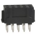 DF11-10DS-2DSA(01) - 2 Rows Receptacle Press-Fit, Solder Brass Through Hole Bulk Gold Polyamide (PA), Nylon 10 Positions Female Socket