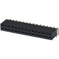 PPPC152LJBN - 2 Rows Header Solder Phosphor Bronze Through Hole, Right Angle Bulk Gold Polyester 30 Positions Female Socket