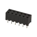 A3D-12DA-2DSE(71) - 2 Rows Receptacle Solder Phosphor Bronze Through Hole Tube Gold Polybutylene Terephthalate (PBT) 12 Positions Female Socket