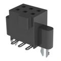 SFM-103-L2-L-D-LC-TR - 2 RowsReceptacleSolderBeryllium CopperSurface MountTape &amp; Reel (TR)GoldLiquid Crystal Polymer (LCP)6 PositionsFemale Socket
