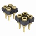 SDL-107-G-10 - 2 Rows Receptacle Solder Beryllium Copper Through Hole Tube Gold Liquid Crystal Polymer (LCP) 14 Positions Female Socket