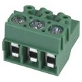 1935022 - Pluggable Terminal Blocks 3 Pos 5mm pitch Plug 26-14 AWG Screw