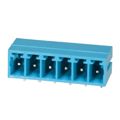 TBP02R1-381-06BE - Bulk 0.150 3.81mm Blue 1 Levels Through Hole Header, Male Pins, Shrouded (4 Side) TBP02R1-381 Polyamide (PA66), Nylon 6/6 Tin Copper Alloy