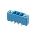 TBP02R2W-381-03BE - Bulk 0.150 3.81mm Blue 1 Levels Through Hole Header, Male Pins, Shrouded (4 Side) TBP02R2W-381 Polyamide (PA66), Nylon 6/6 Tin Copper Alloy