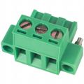 EDZ951/3 - Conn Terminal Block F 3 POS 5.08mm Screw RA Cable Mount 15A