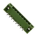 284516-8 - Bulk 0.138 3.50mm Green 1 Levels Through Hole Header, Male Pins, Shrouded (4 Side) Buchanan Polyamide (PA66), Nylon 6/6 Tin Phosphor Bronze