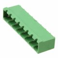 796644-8 - Bulk 0.197 5.00mm Green 1 Levels Through Hole Header, Male Pins, Shrouded (4 Side) Termi-Blok, Buchanan Polyamide (PA66), Nylon 6/6 Tin Copper Alloy