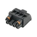 1069350000 - WEIDMULLER 1069350000 Wire-To-Board Connector, Clamp, Black, 4 Contacts, Receptacle, 5 mm, Screw, 1 Rows