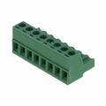 SH08-5,00 - Bulk 0.197 5.00mm Green 1 Levels Free Hanging (In-Line) Plug, Female Sockets Polyamide (PA), Nylon Nickel Brass