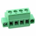 1795572 - Bulk 0.200 5.08mm Green 1 Levels Free Hanging (In-Line) Plug, Female Sockets COMBICON MSTB Polyamide (PA), Nylon Tin