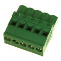 284040-5 - Bulk 0.197 5.00mm Green 1 Levels Free Hanging (In-Line) Plug, Female Sockets Buchanan Polyamide (PA66), Nylon 6/6 Tin Phosphor Bronze