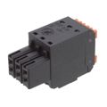 1277470000 - Pluggable Terminal Block Plug 6 Position 3.5mm Straight Cable Mount Black Box
