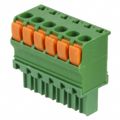 1986722-6 - Pluggable Terminal Blocks 3.81MM L/HAND 6 POS STR SPRING PLG
