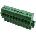20020011-G101B01LF - 10 Position Terminal Block Plug, Female Sockets 0.197" (5.00mm)270° Free Hanging (In-Line)