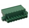 20020012-G081B01LF - 8 Position Terminal Block Plug, Female Sockets 0.197" (5.00mm)180° Free Hanging (In-Line)